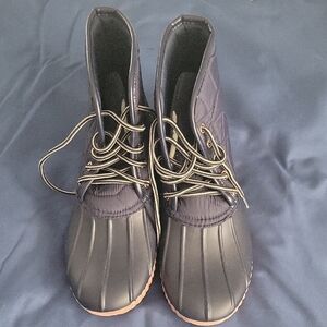 Simply Southern Navy Quilted Winter Boots